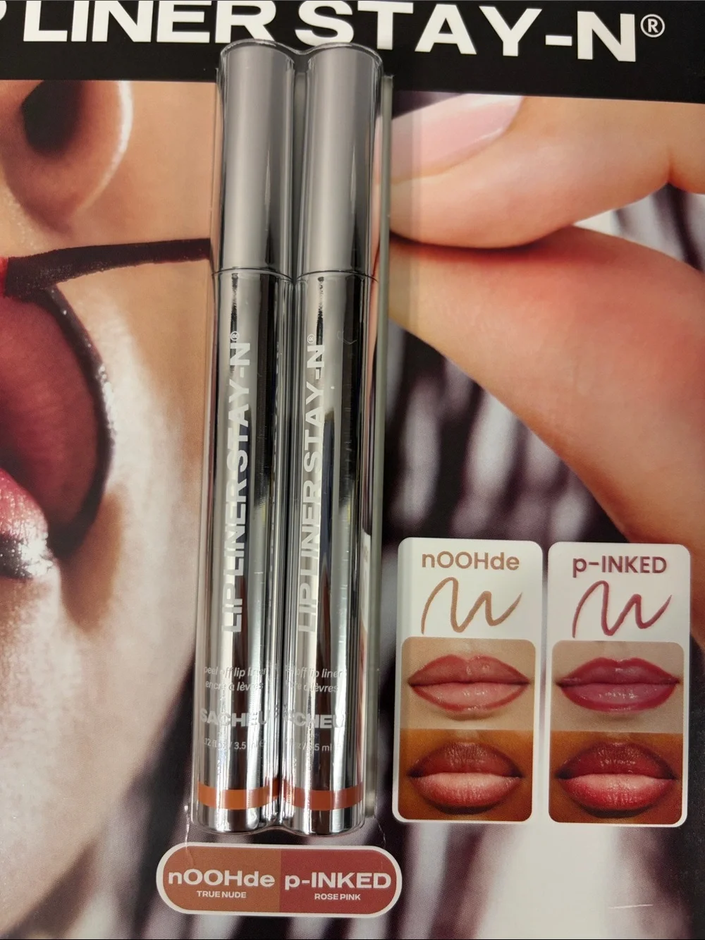 SACHEU Peel-off Lip Liner STAY-N Duo Pack